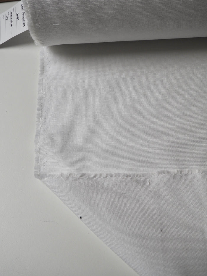 White Linen/Viscose Canvas