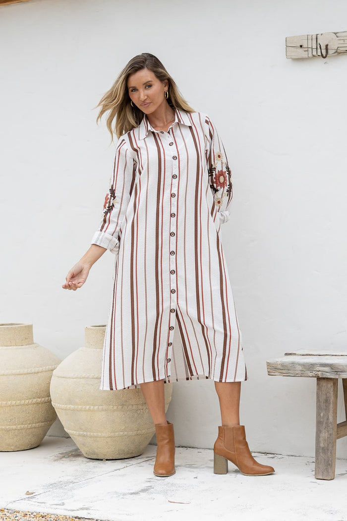 White Poetry - Cotton Embroidered dress