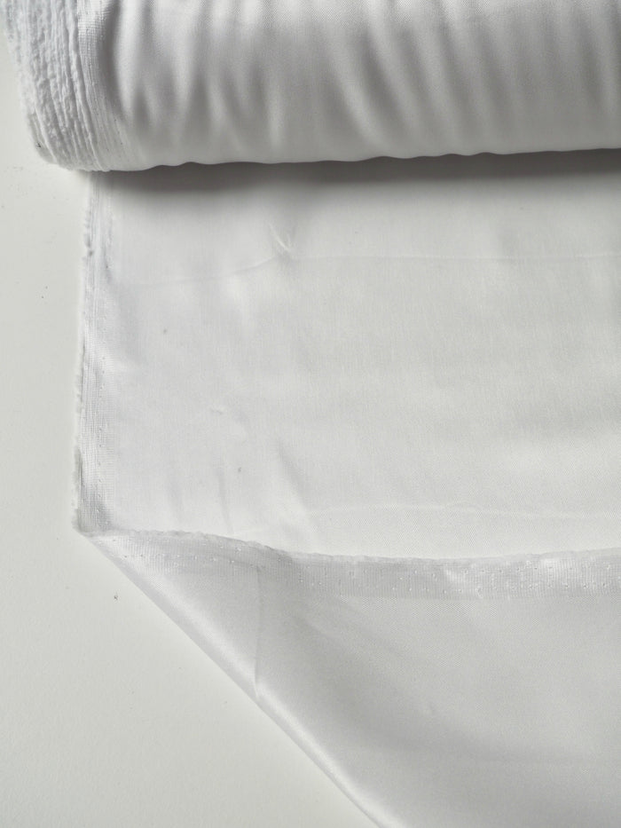 White Stretch Acetate Satin Twill Lining