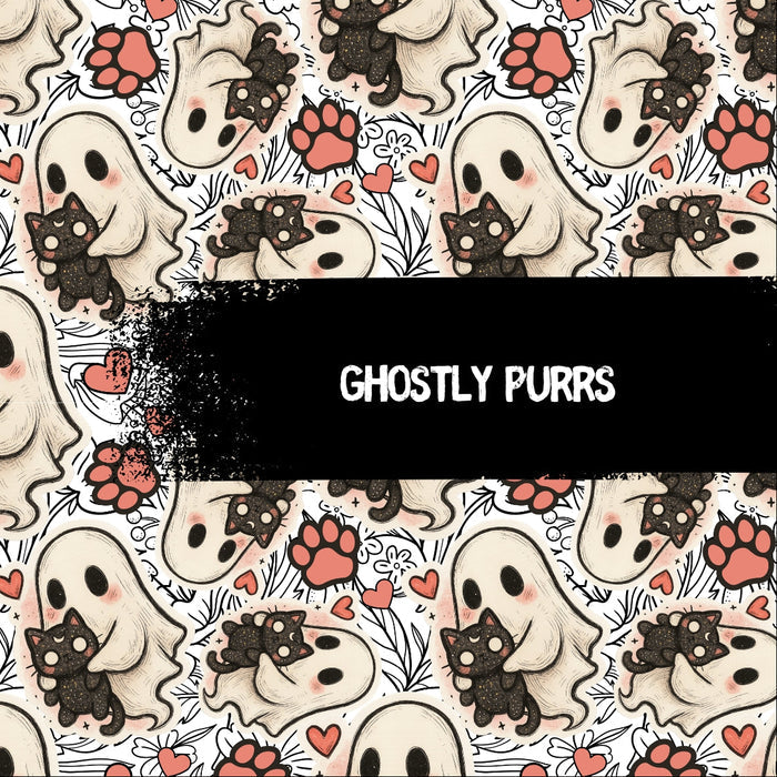 Women - Ringer T-shirt - Autumn Spells - Ghostly Purrs