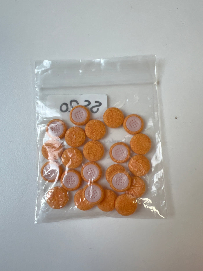 Yellow Fabric Covered Buttons 13mm x23