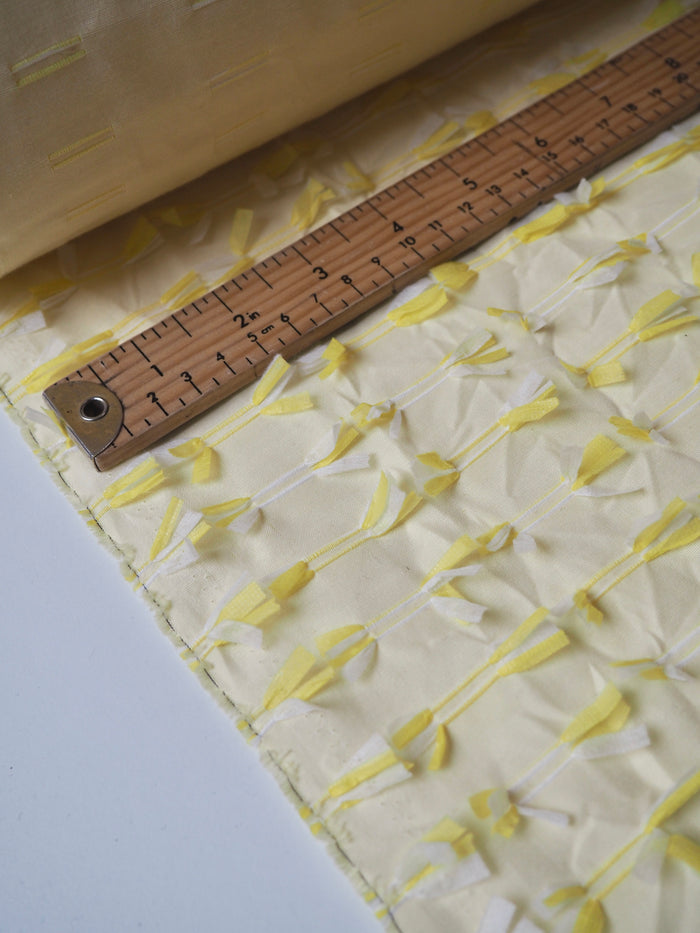 Yellow Fringe Embroidered Cotton