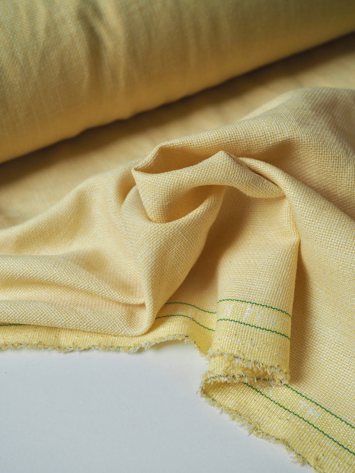 Yellow Linen/Viscose Blend Suiting