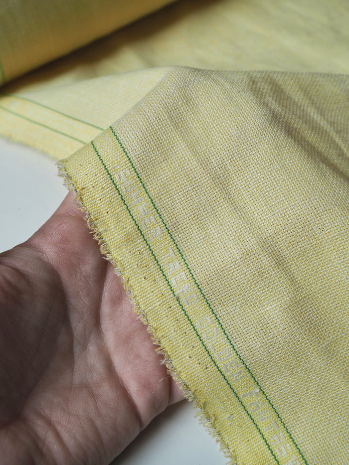 Yellow Linen/Viscose Blend Suiting