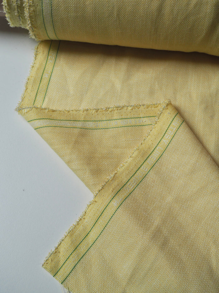 Yellow Linen/Viscose Blend Suiting