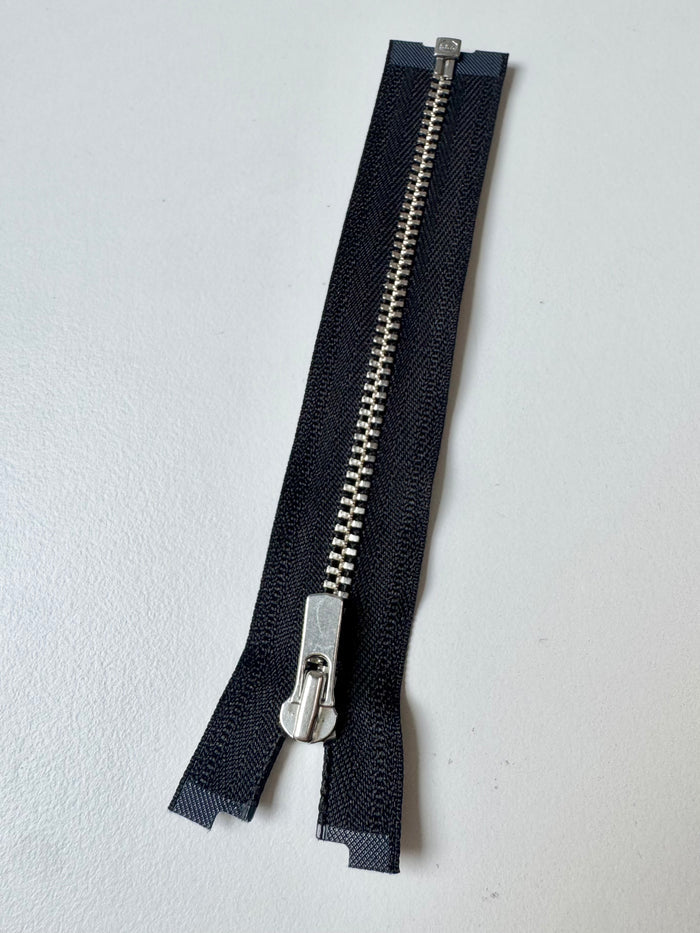 YKK 14cm/5.5in Black Open-Ended Metal Teeth Zips