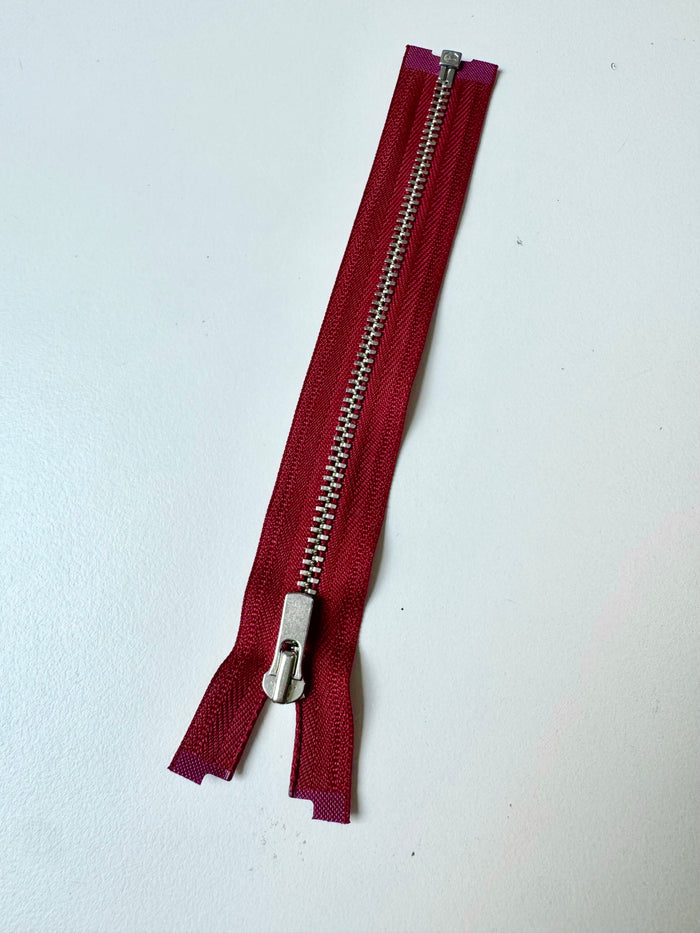 YKK 16.5cm/6.5in Berry Open-Ended Metal Teeth Zips