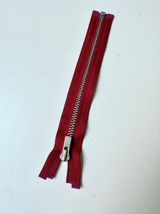 YKK 16.5cm/6.5in Berry Open-Ended Metal Teeth Zips