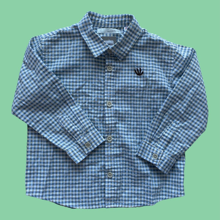 Zara Checkered Button up 3Y