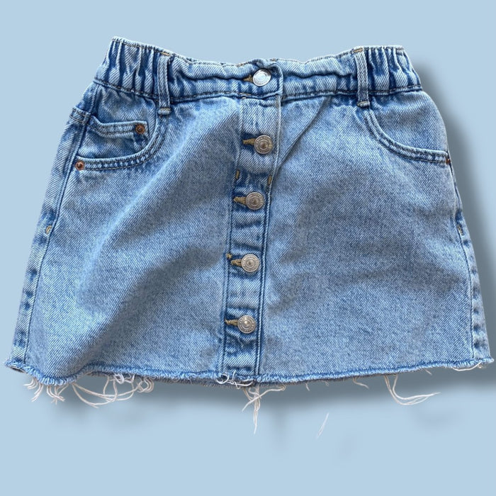 zara denim skirt 5y