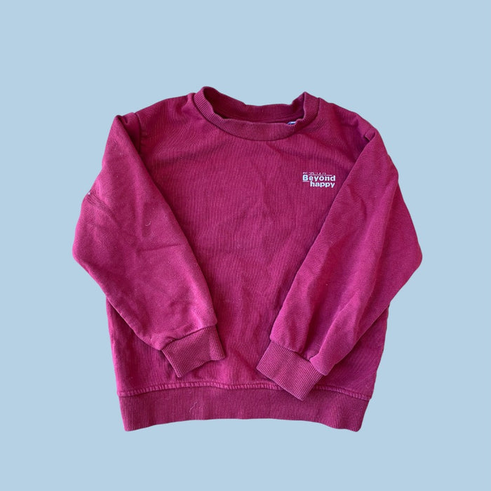 zara happy sweatshirt 4/5y